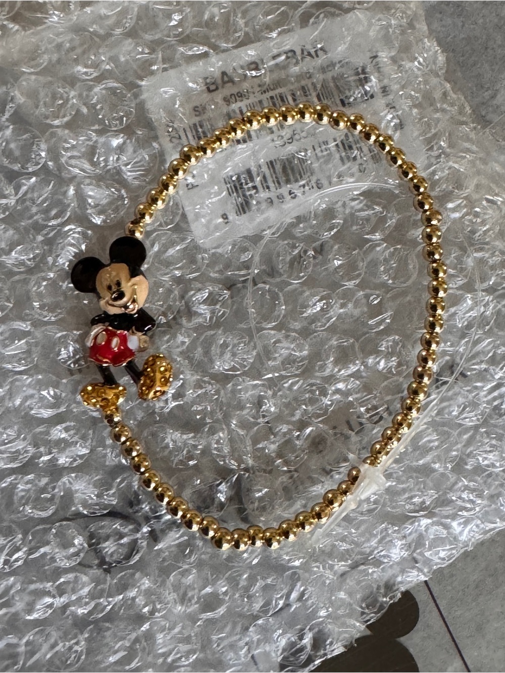 New Disney Baublebar Beaded Pisa Mickey Bracelet